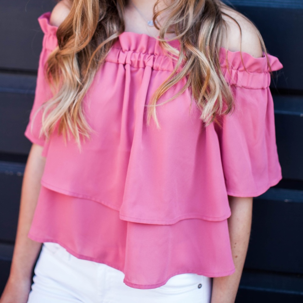 Leith Off The Shoulder Layer Blouse - Picture 1 of 5